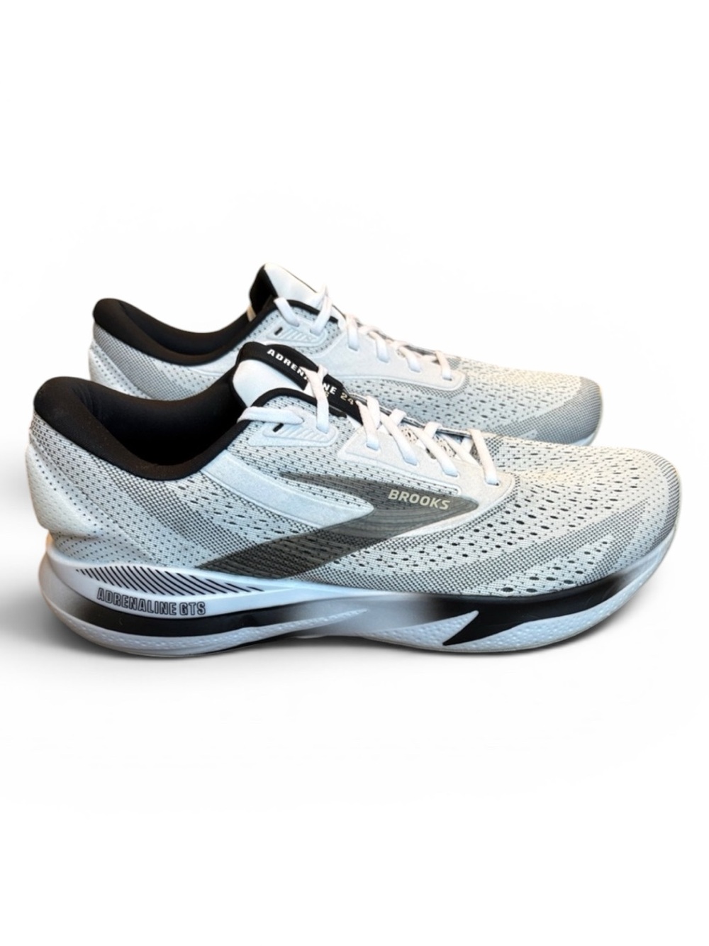 Brooks Adrenaline GTS 24 Running Shoes Men’s 13 White/Black/Pelican